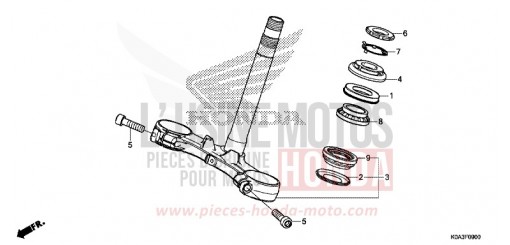 TIGE DE DIRECTION CBF300NAJ de 2018